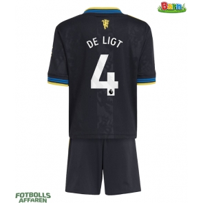 Manchester United Matthijs de Ligt #4 Tredjeställ Barn 2025-26 Kortärmad (+ Korta byxor)